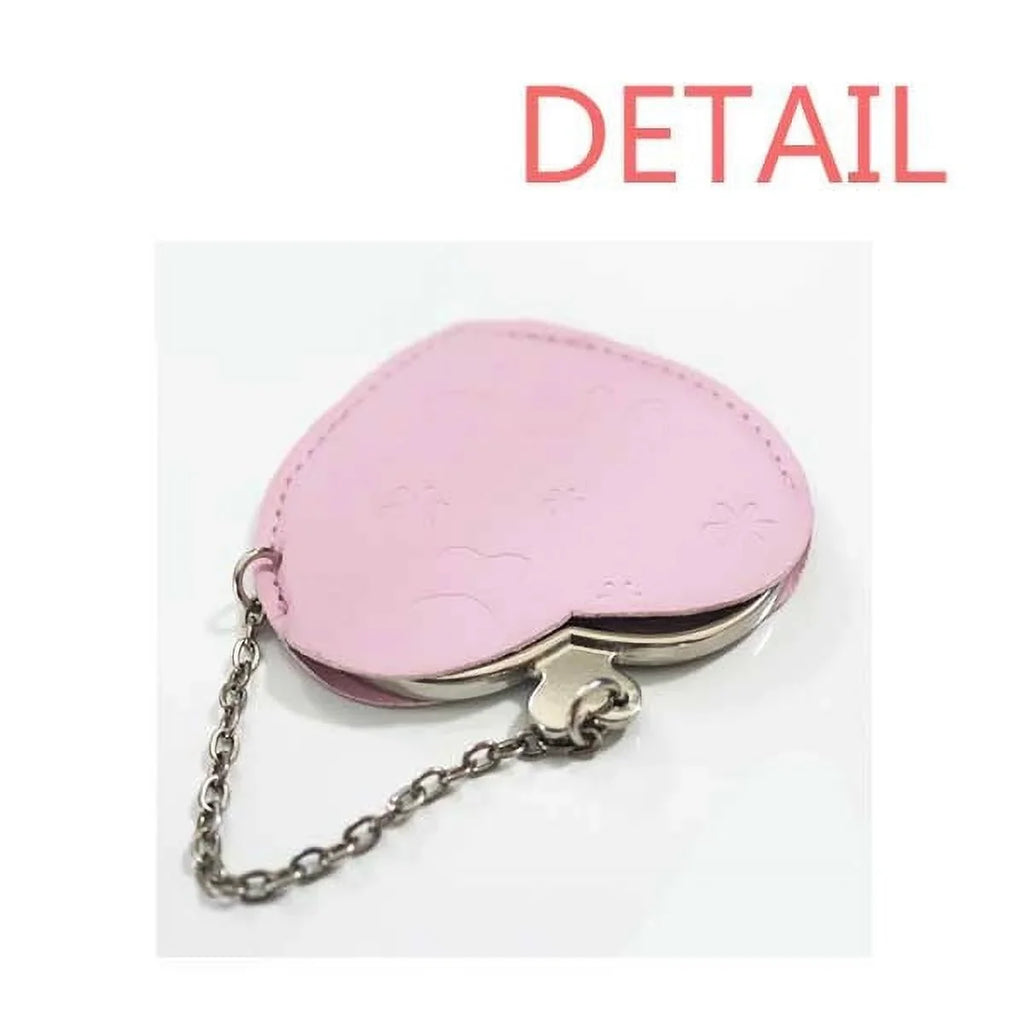 Mirror Purse West East Dragon Animal Heart Travel Myth Makeup Pink