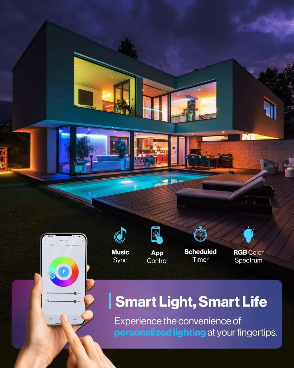 Light ETL Energy Alexa Inch Light 4 Kitchen Compatible Sunco Star Google 13 2500LM Bedroom Ceiling for Amazon Hallway 24W Night Pack LED Changing Smart Flush Mount Color RGB LED Fixture Home