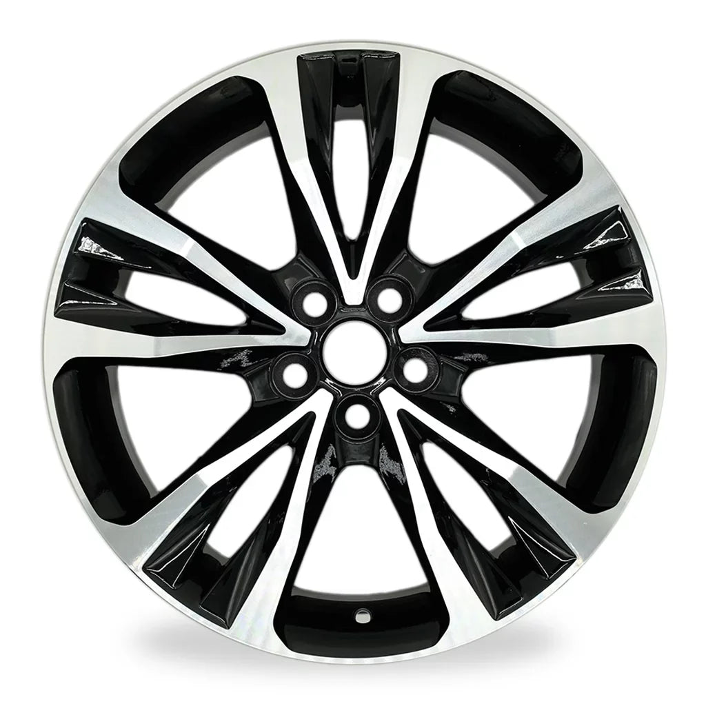 Black 7" Replacement Rims 2017, Toyota Brand Wheels Automotive 2019 New 4 Corolla x 75208, Quality Velospinner 2018, OEM for Machined Set of 17"