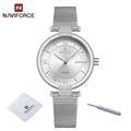 Fashion Stainless Quartz Ladies Steel Watches Women Wristwatches Relogio Luxury Female Watch Diamond Mesh Strap SW Girl