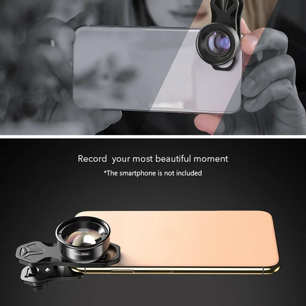 Detachable Alloy Camera Multi-Layer 4K Shooting Macro 40MM-70MM Clip Cellphone External Aluminum Lens Accessory Lens HD Distance Optical Coated