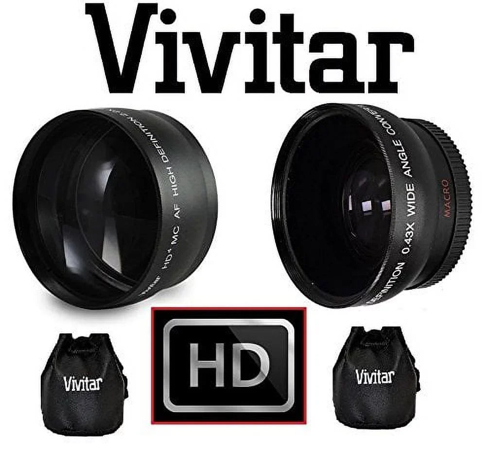 Angle Panasonic For Compatible) DMC-G7K Wide Lumix Set Lens & Hi-Def Telephoto DMC-G7 (46mm
