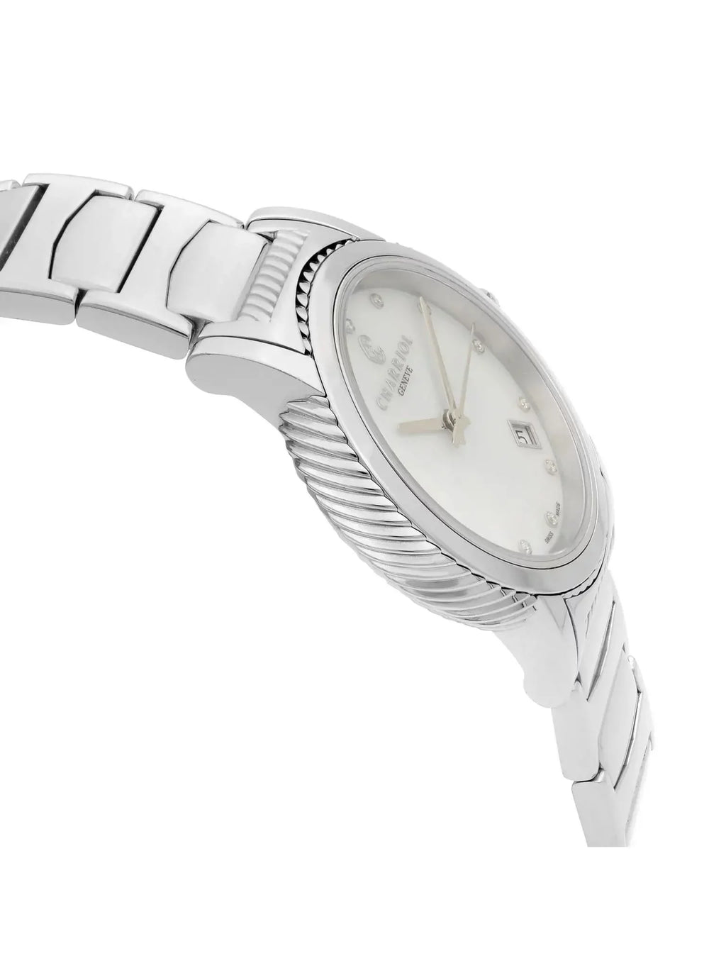 Parisii MOP Dial Ladies Quartz P33S2.920.001 Watch Diamond Charriol Steel White