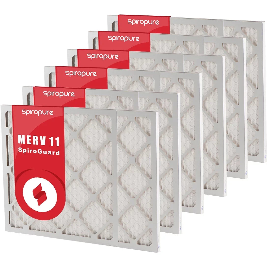 20x36x1 SpiroPure Filters - Air in USA Pleated 11 (6 Made Filter Pack) MERV