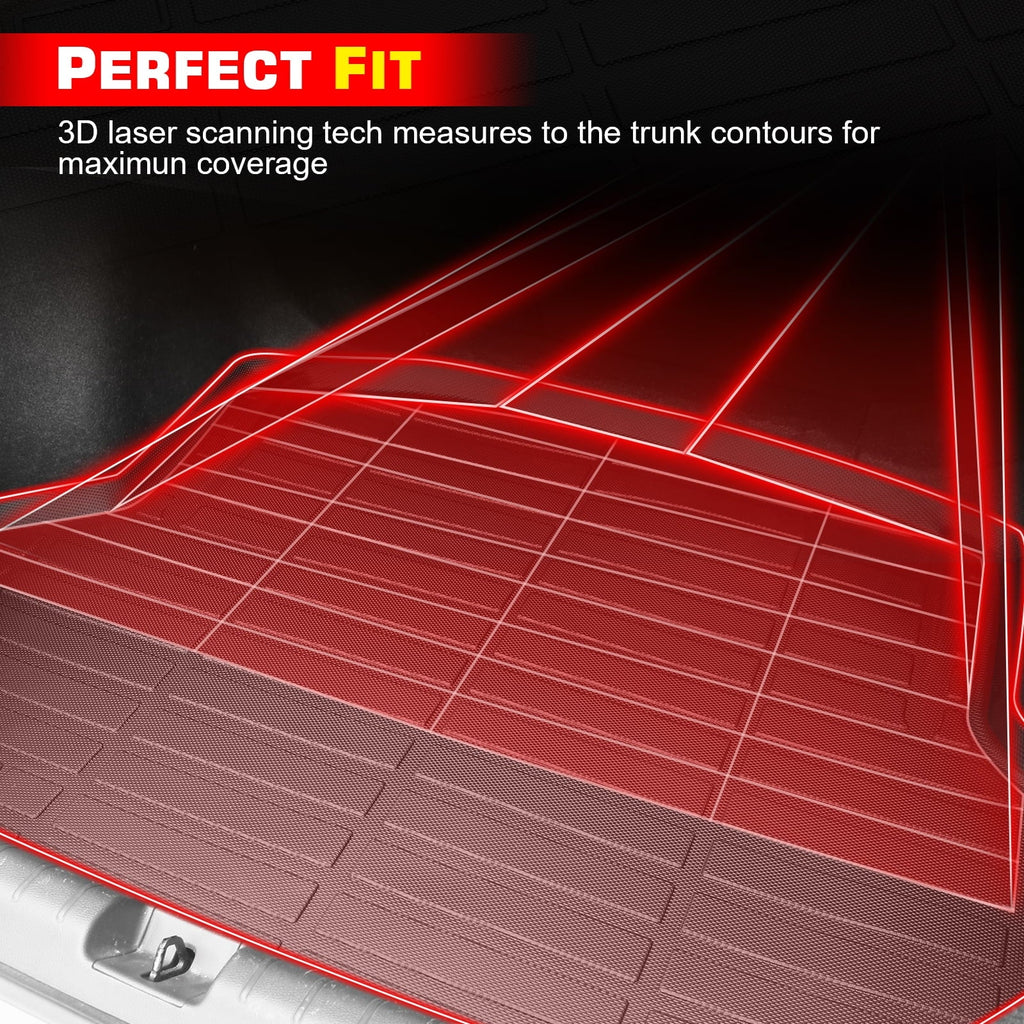 HR-V, Black 2023-2024 All Protector Protection Boot Trunk Car Pad 3D With Rear Compatible Motorsports Weather Cover Ikon Molded Carpets Honda Elastomer Liner Thermo Mat Plastic TPE Tray