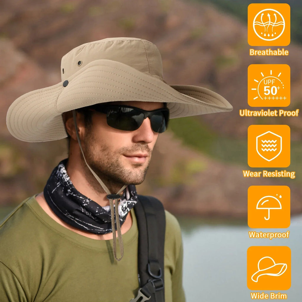 Sun Women Wide Men Hiking Protection for Brim UV Garden Bucket Cap Hat Fishing