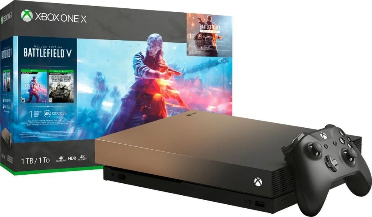 V 1TB FMP-00023 Rush Edition Xbox Bundle Microsoft Battlefield Good) Pre-Owned Gold X Special (Refurbished: Gray One Gold