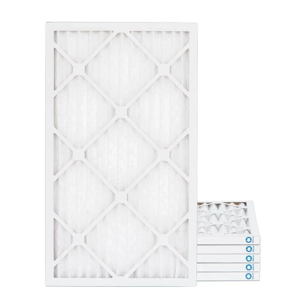 Pack. USA. 6 Made 16x30x1 in AC Pleated Air MERV Furnace 11 Filters.