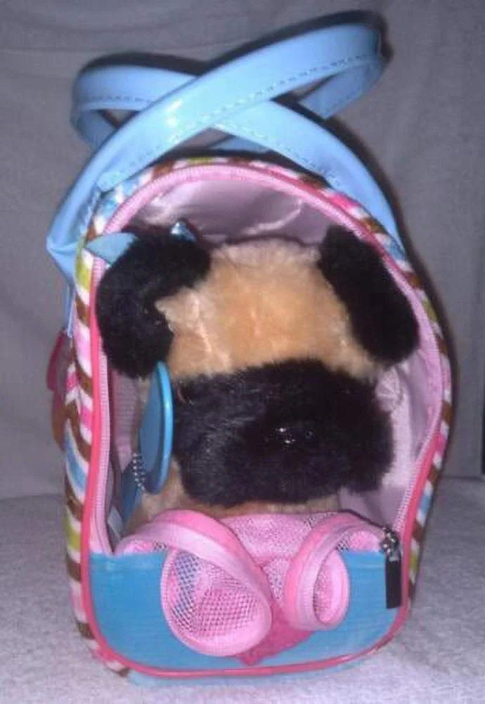Zigzag Bag with Pucci Pups PUG Pup Print