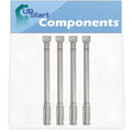 Burners Charmglow BBQ Grill Burner 4-Pack Old Parts Compatible - Steel Tube 720-0536 Replacement - Stainless Barbeque for Pipe Gas