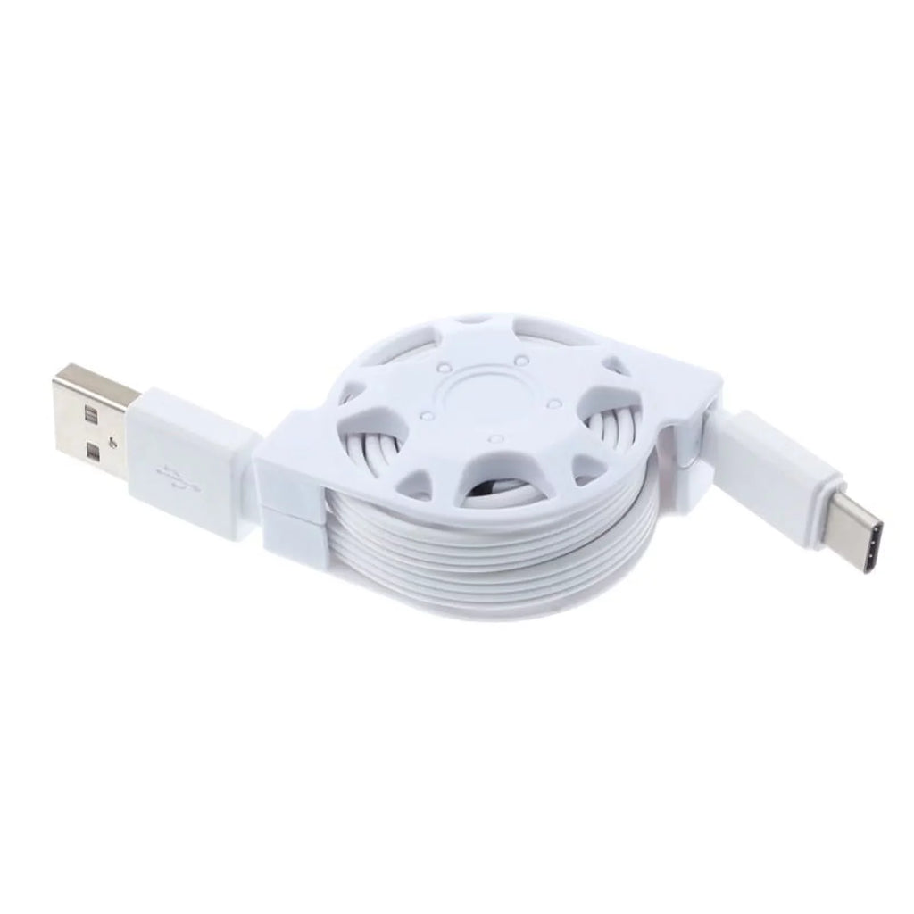 3a D1A Rugged XL Retractable Cable Charge BLU for Case - Plus Wire Google USB Holster - 2 Sync XL w XI Motion Blackberry Type-C XL - Pixel G9, Legacy White XL Coolpad 3 Power Vivo Belt