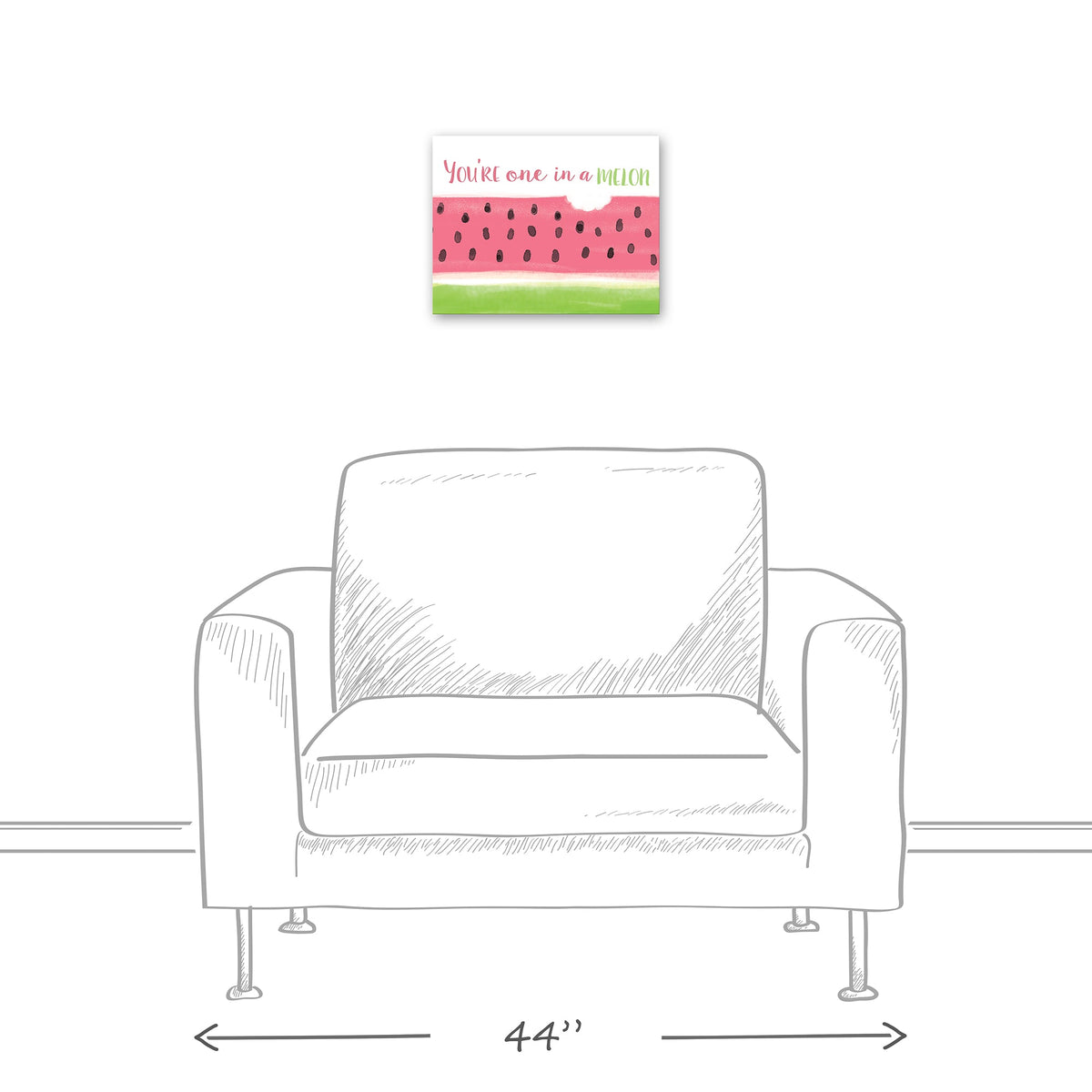 Art Canvas A One 14x11 Creative in Melon Wall Products