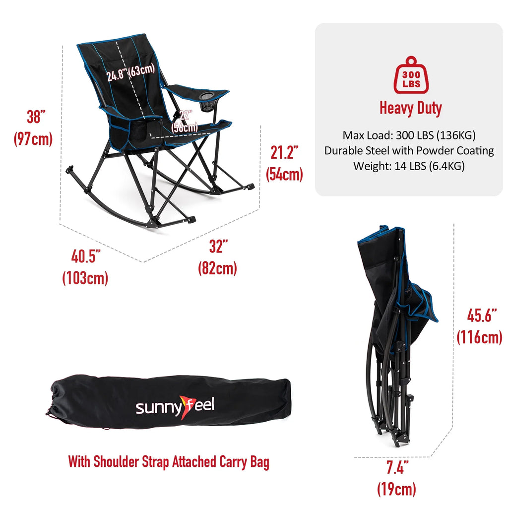 on comfort Side Pockets Enjoy - adventures! and - - 1 your outdoor Chair with durability Camping Oversized 17.2