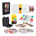 with KODAK Case Soft Instant Frames Photo Bundle Print Camera Digital (White/Yellow) Smile