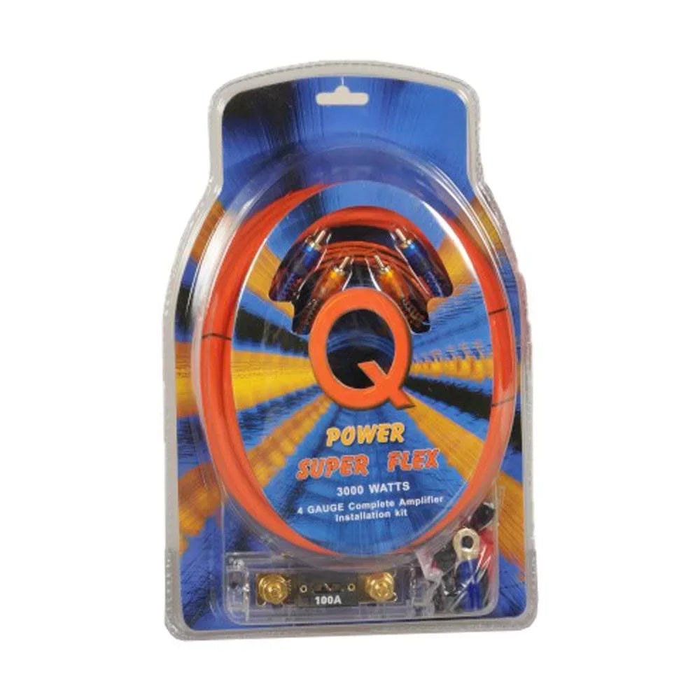 Power 3000 Super Q 4 Kit Gauge Flex Amplifier Wiring Watt
