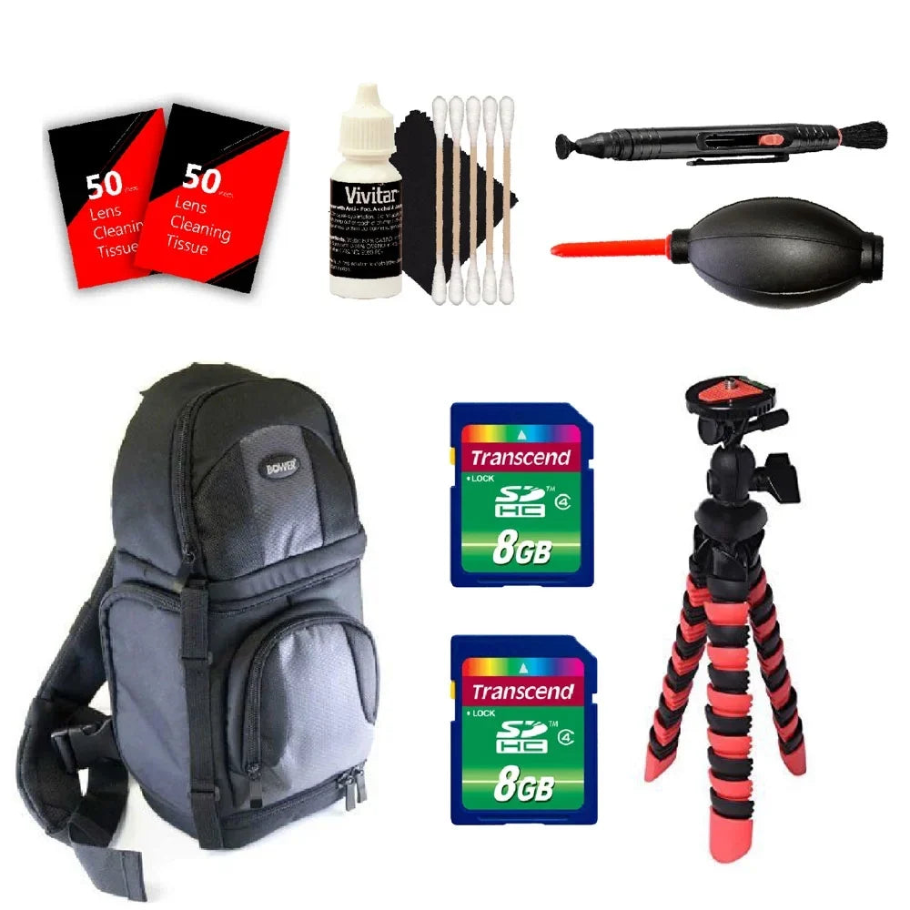 Cameras A5000 Sony II A6000 Tripod, And Digital A7S Accessories, BackPack, Memory A7R II and All Sony Cleaning Cards A6500 Flexible For Alpha