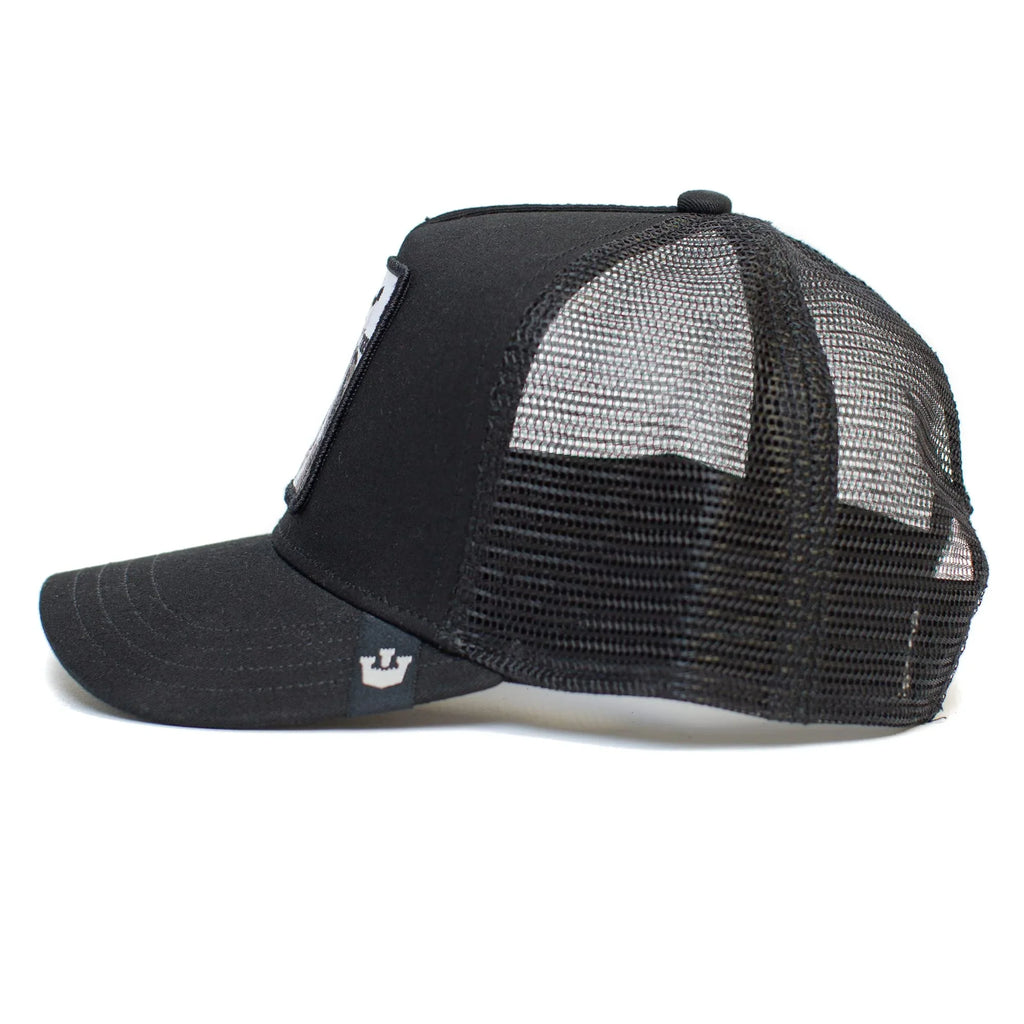 Black Original Bros. Hat, Adjustable (White Trucker One Size Goorin Unisex Tiger), Snapback Farm The