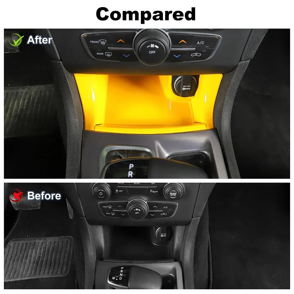 Cover Teledu Center Set Dash 17x Panel Trim Kit Console Yellow