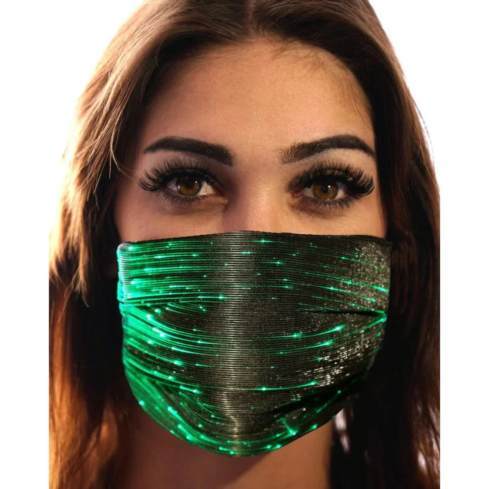 Party Mask Fashion 106332 Inc. - Western LED Black