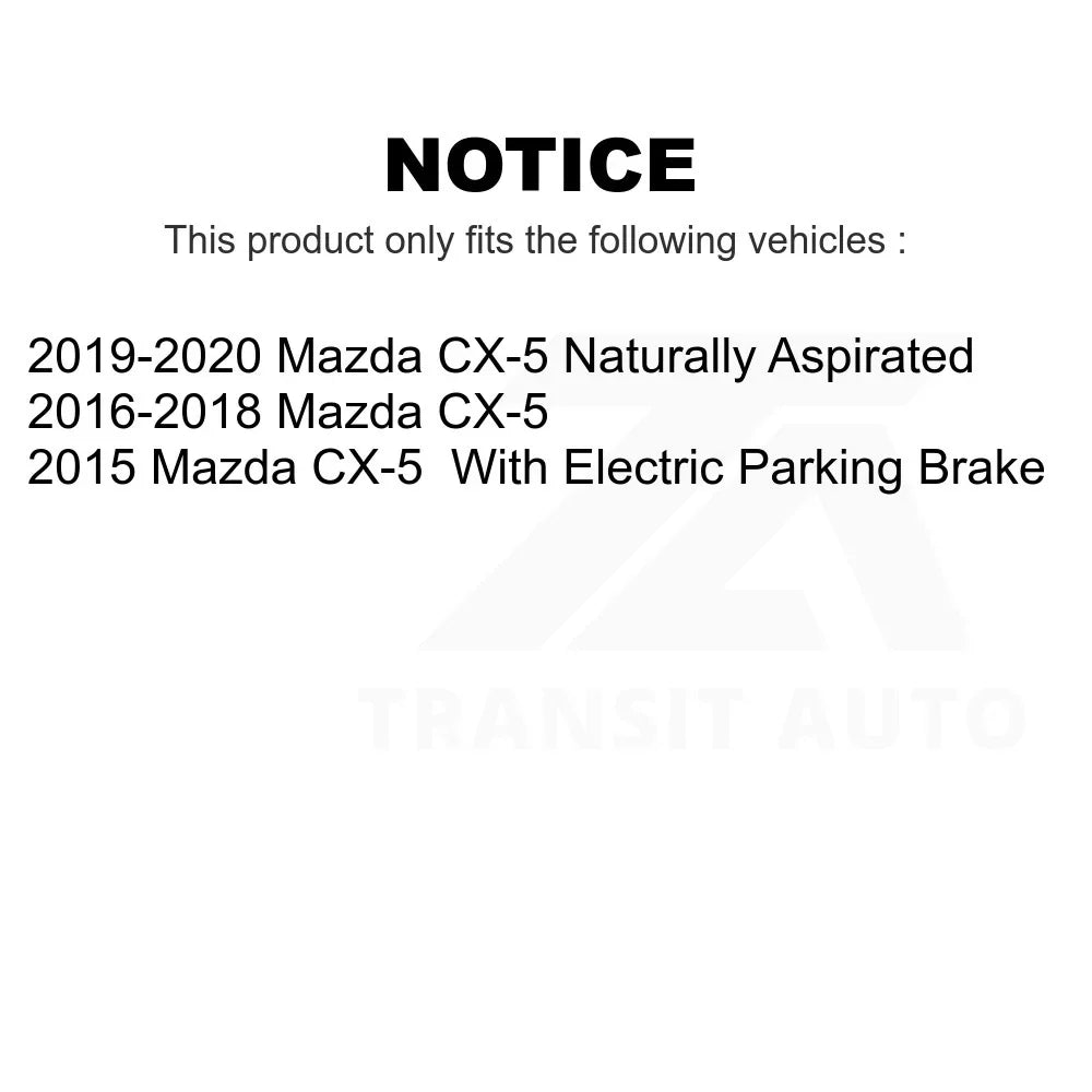 Kit Semi-Metallic Mazda For Front CX-5 Brake KPF-100243 Rear Pads