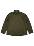 Fleece Dark Mens Quarter-Zip Jacket Green Eddie Bauer Pullover 2XL Radiator