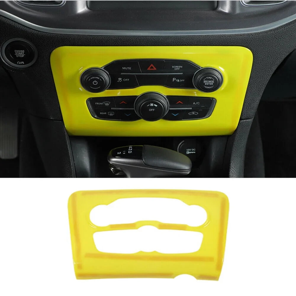 Cover Teledu Center Set Dash 17x Panel Trim Kit Console Yellow