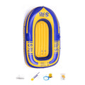 Rowing Boat with Fishing Oars Kayak 2 Sports River Water Inflatable Outdoor PVC Eccomum 1-People Lake Dinghy Paddle Raft