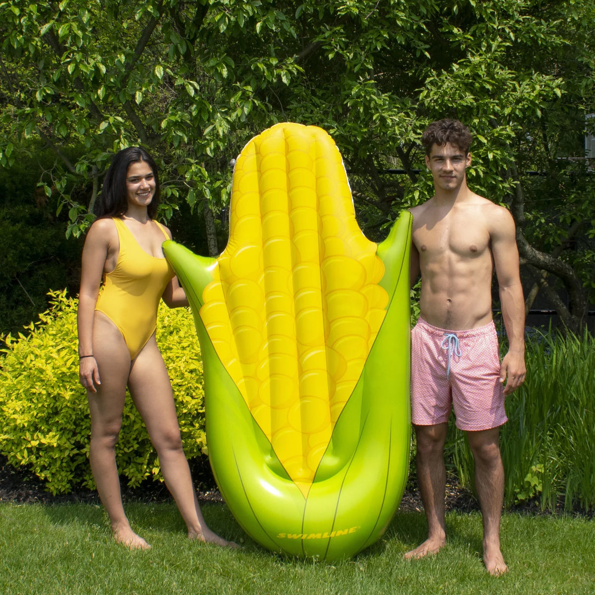 Swimming Pool Green the and Float Corn Yellow Central 68" Swim Cob on