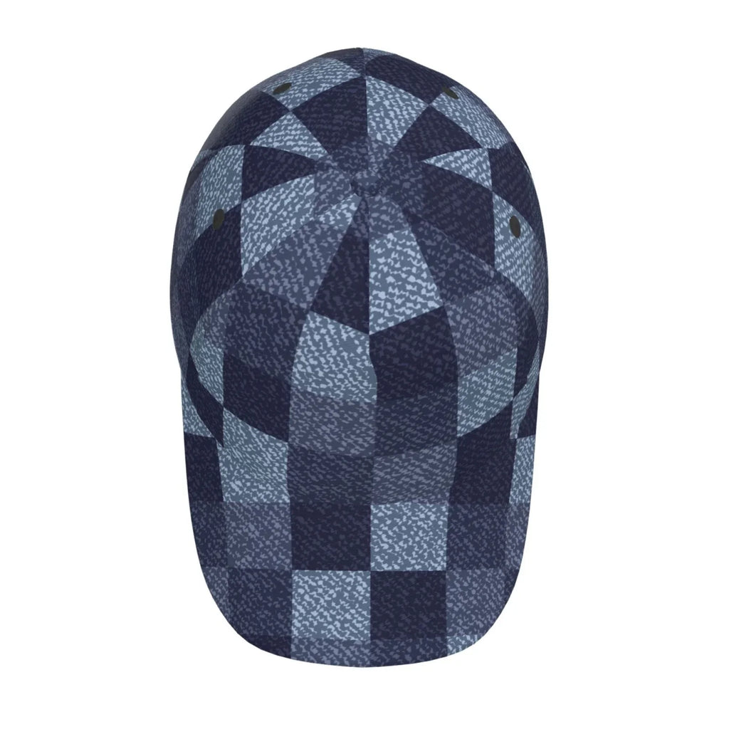for Size Balery Buffalo Cap Activities Check) Workouts Dad and Running Seasons Baseball Adjustable Outdoor Gingham Hat(Blue All