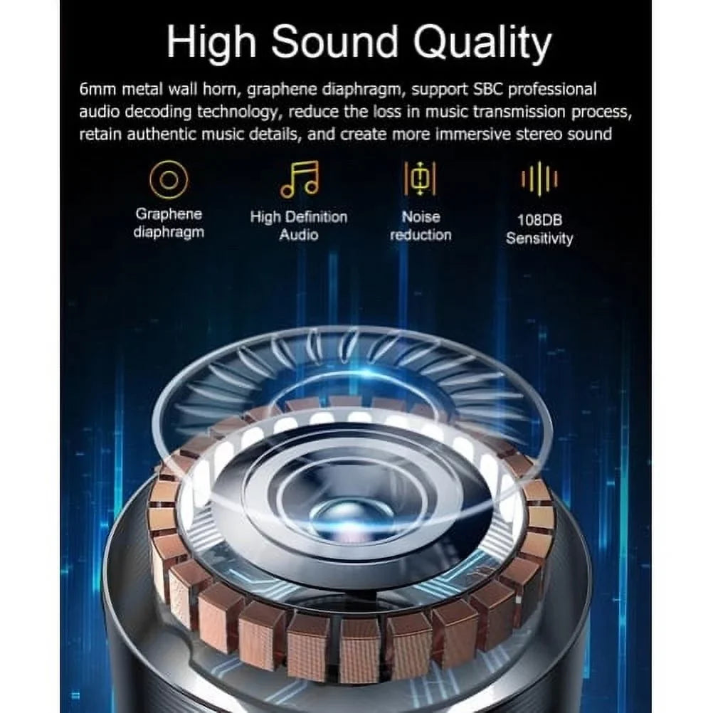 Earbuds REVVL Wireless B8Z 6 Hands-free TWS Wireless Earphones True PRO PRO 5G With Charging Headphones Stereo REVVL Mic for Phone 6 Compatible T-Mobile - Case Hi-Fi 5G Headset Sound