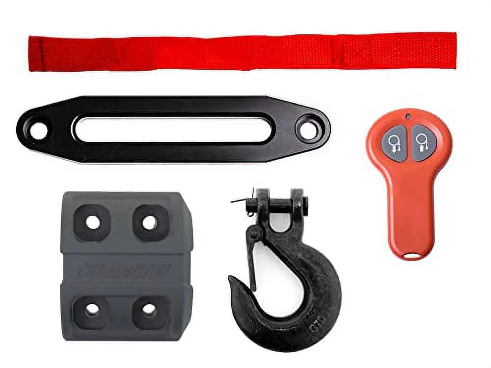 SuperATV Remote Foot Ratio|QWM-Y-RMAX-4500 LB Steel|166:1 Yamaha / 2 with 4500 Gear Wolverine Motor|Preassembled Wired|50 RMAX Winch 2021+ 4|Ready|Fit HP and Range|3/16" Compatible RMAX Winch|1.3
