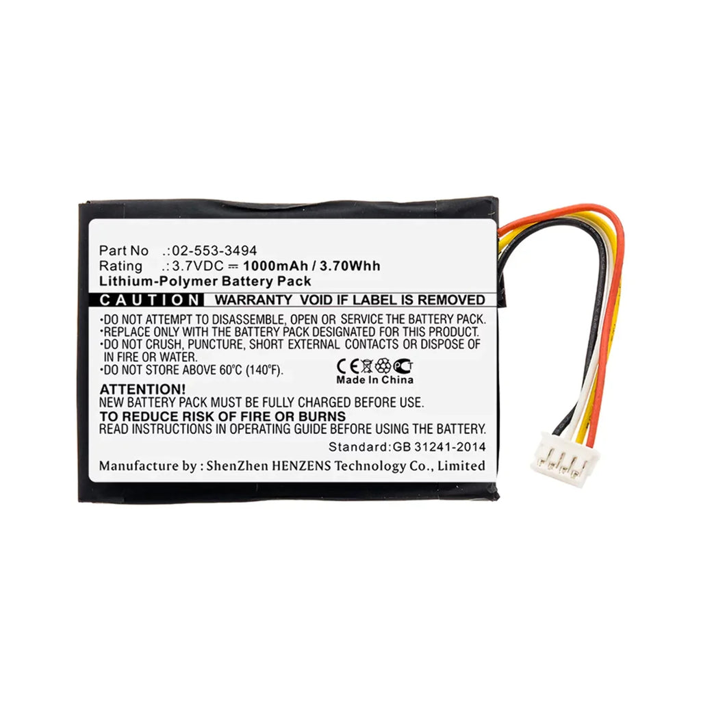 Accessories Speaker Capacity N 3.7V, Batteries Ultra 02-553-3494 1000mAh, Harman/Kardon BNA-WB-P11683 - for Li-Pol, High Replacement Battery Battery -