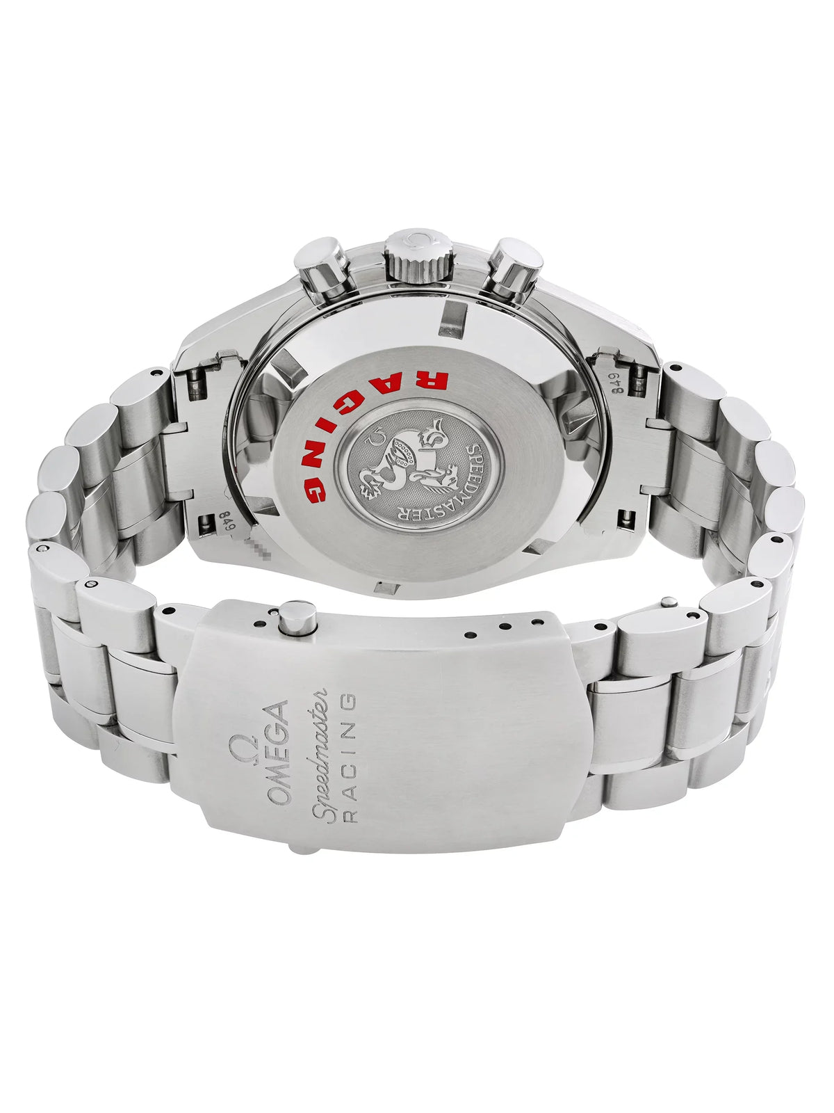 Mens Omega Chronograph Automatic Speedmaster Watch Dial 3552.59.00 Racing Carbon