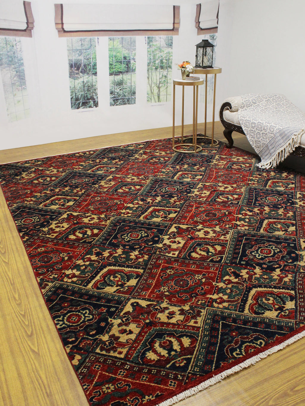 x 9'10" Aria Rug, Reggie 7'11" Red/Blue
