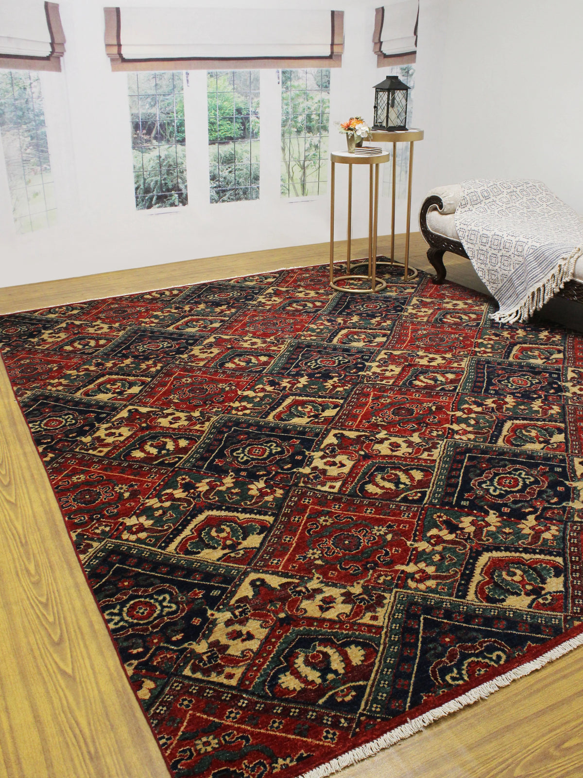 x 9'10" Aria Rug, Reggie 7'11" Red/Blue