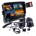 monitor DVR with The quad system camera screen, + trailer 9 Channel wheel camera connection + HD 9 5th 1080P inch monitor 1080P quick system, 4X kit recorder inch 4 cameras CAMSLEAD split screen