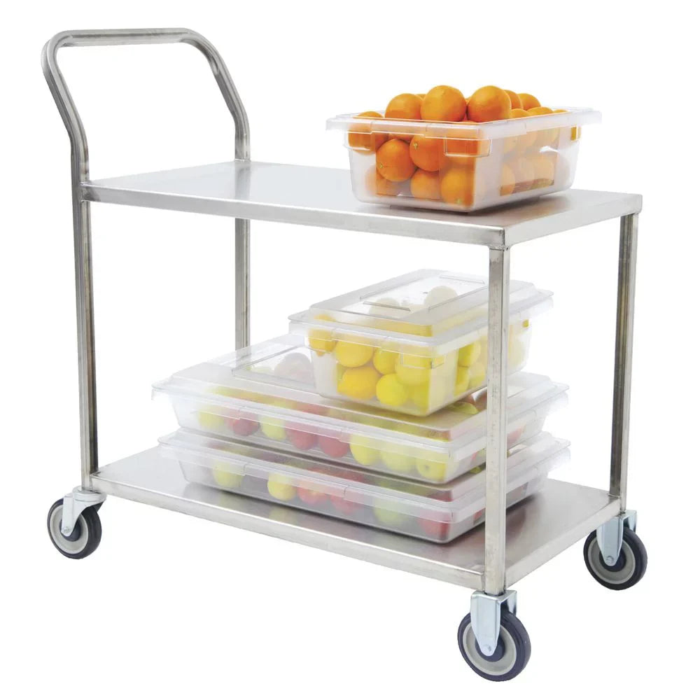 W x L Stainless 41" Handle Cart Stock - x 20" with Steel Loop 41" HUBERT® H