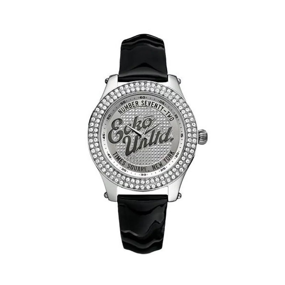 SILVER WATCH AND STAINLESS BLACK UNISEX STEEL WOMEN - ECKO MARC MEN E10038M1