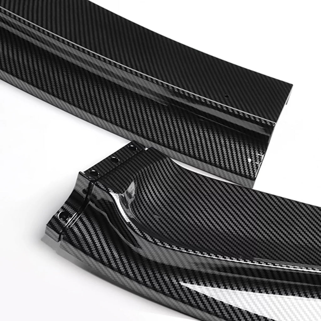 Honda 2017 Stabilizers Front Fiber DNA Lips Bumper 3Pcs 2014 Fit to w/Vertical 2-PU-669-PCF Carbon Kit Body Look Guard Motoring For