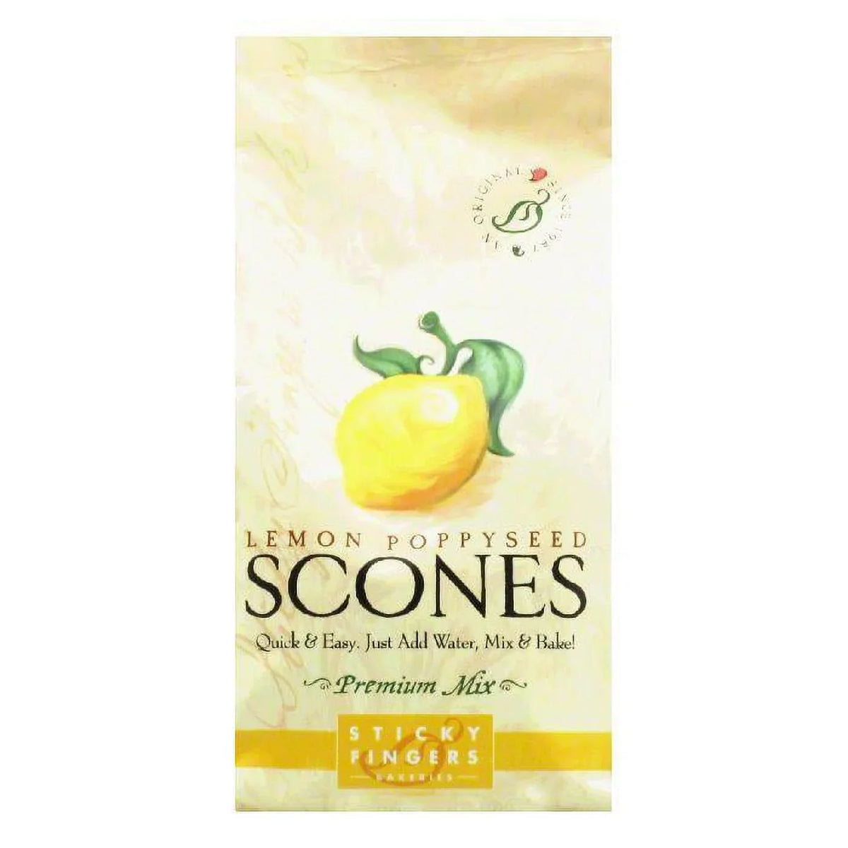 15 6) Lemon OZ Sticky of Poppyseed, (Pack Fingers Scones