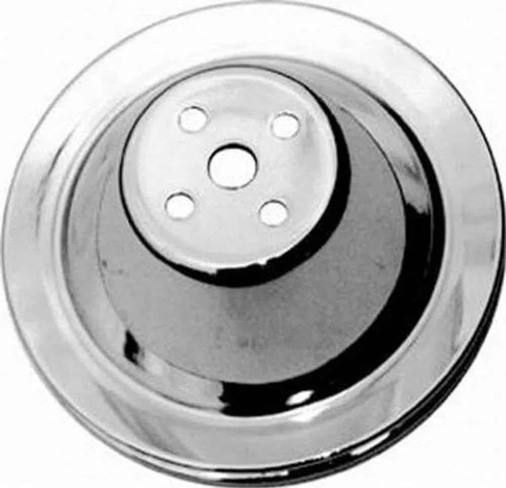 Pulley Dia Chrome Water Power R9600 Steel Racing 7.1 Sbc Pump Short Company