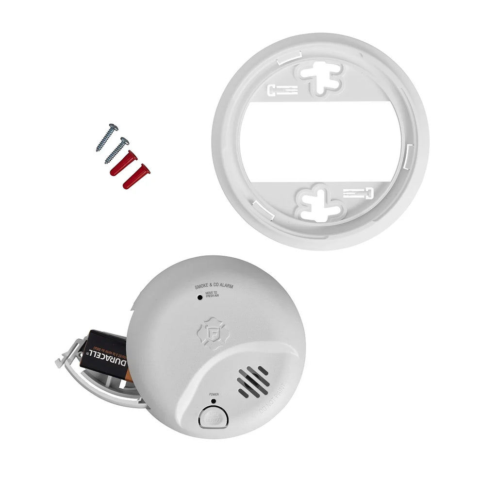 Ionization Carbon Detector BRK Smoke Monoxide Battery-Powered and