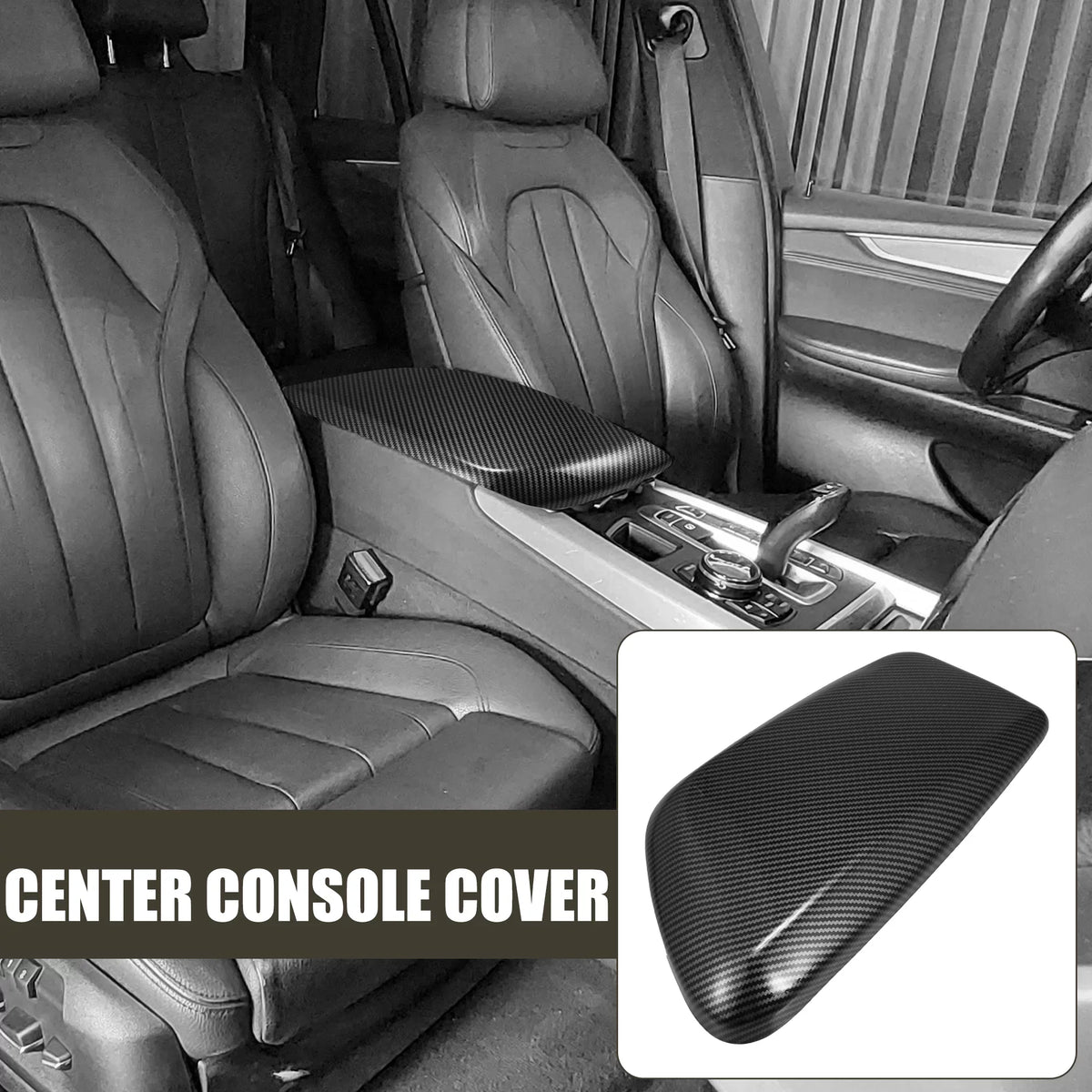 Storage Car Box F48 Lid Unique Box Carbon Pattern Protector Console Center Trim Bargains Armrest F39 BMW Cover Fiber for
