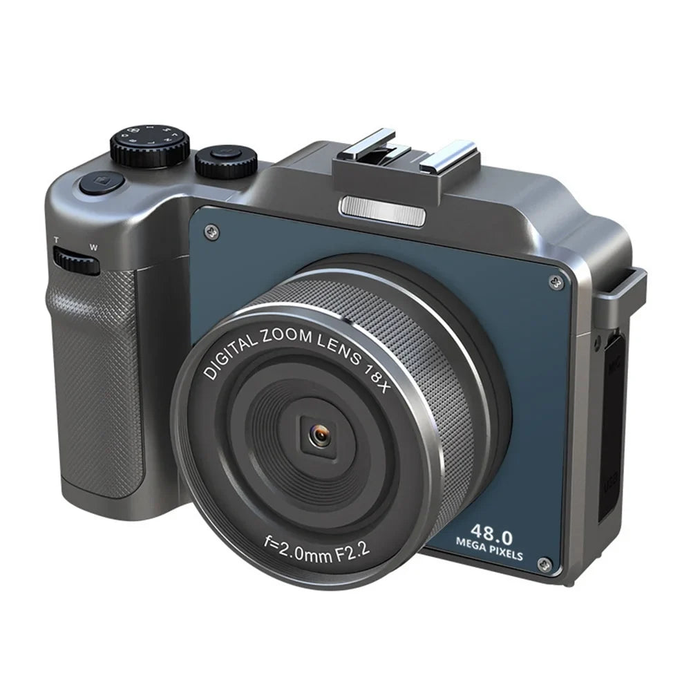 Portable Digital QISUO Camera Lenses 1/4in 3.0-inch Mount Camera,Battery Spirastell 18X Dete Auto Dual Lanya 4K camera Lenses Mount Camera 48MP Dual Festival 4K Video Camera 48MP