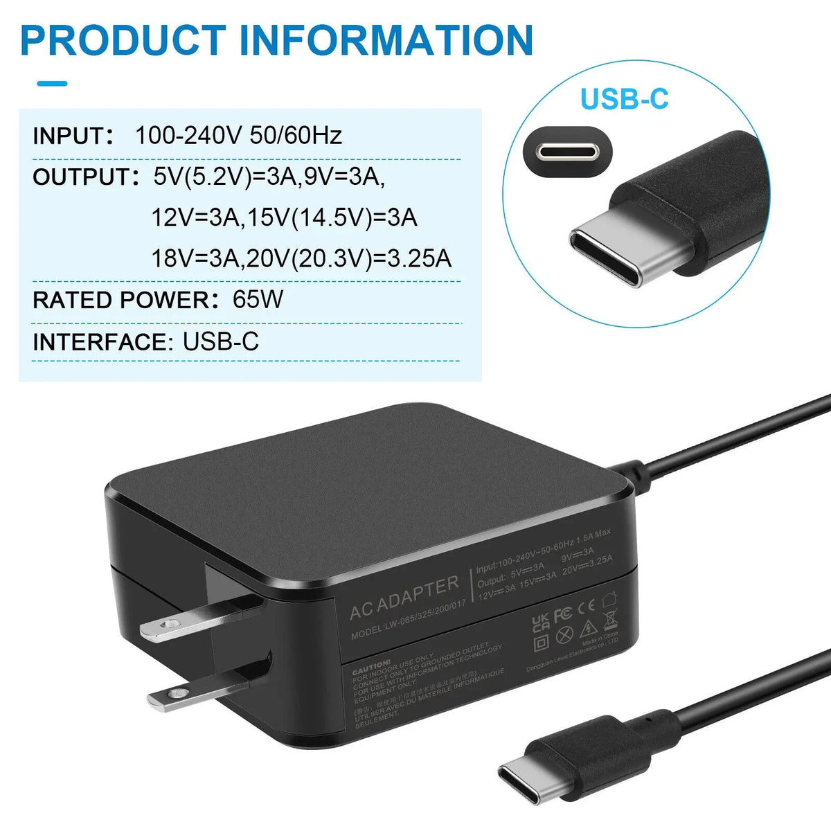 L30757-004 L30757-002 USB 65W Adapter L32392-001 Charger L32392-001 HP AC for C