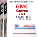 2021 Wiper GMC 2) Blades of (Set Canyon