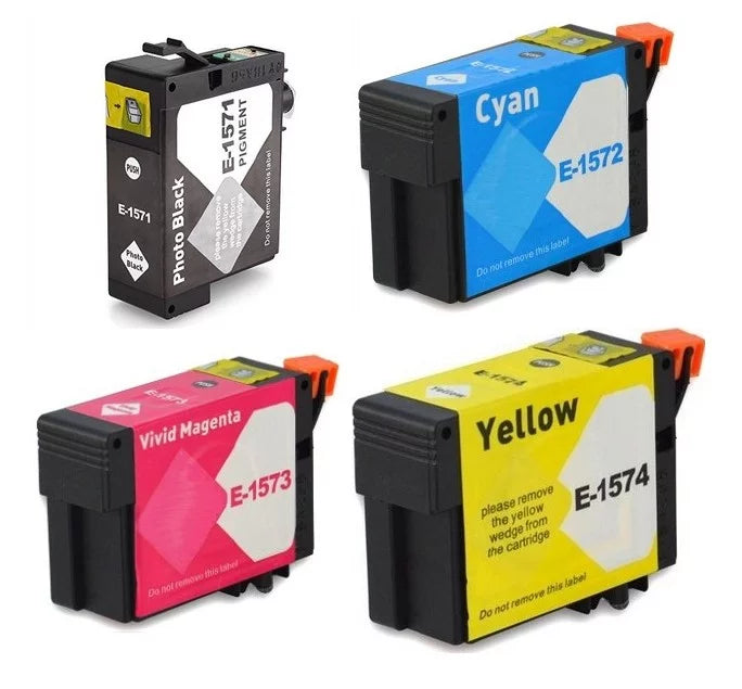 PrinterDash (NO. for Pack R3000 (T157XL120-BCS-US) 157) Combo Inkjet Stylus Photo (PBK/C/M/Y) Replacement