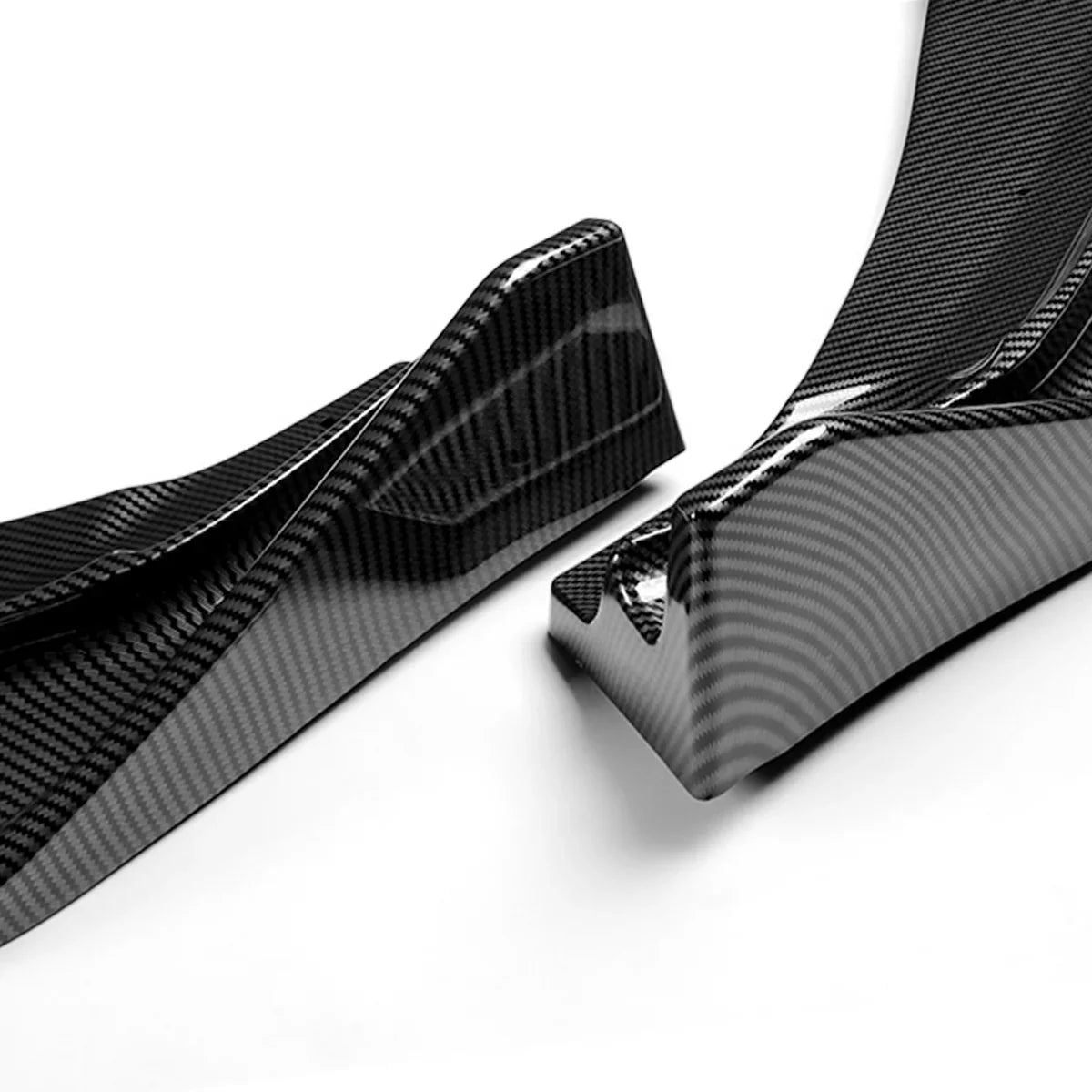 Honda 2017 Stabilizers Front Fiber DNA Lips Bumper 3Pcs 2014 Fit to w/Vertical 2-PU-669-PCF Carbon Kit Body Look Guard Motoring For