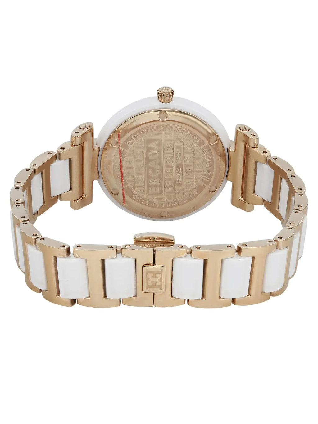 Lauren Tone Escada E2135014 Gold Ceramic Ladies Pre-owned Watch (Good)