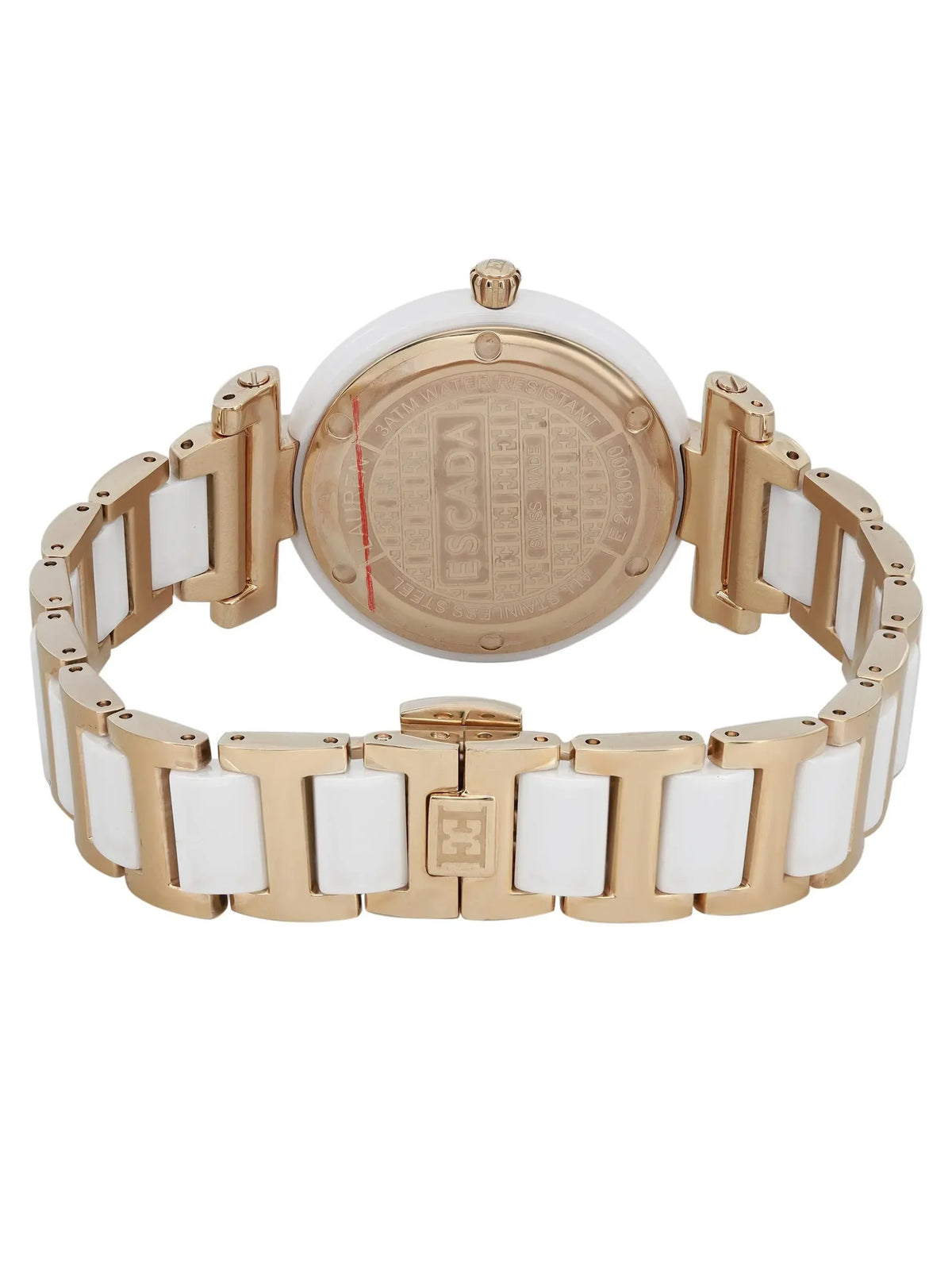 Lauren Tone Escada E2135014 Gold Ceramic Ladies Pre-owned Watch (Good)